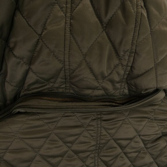 Tristan Womens Coat Medium Brown Diamond Quilted Removable Arms and Hood Jacket - Picture 16 of 16